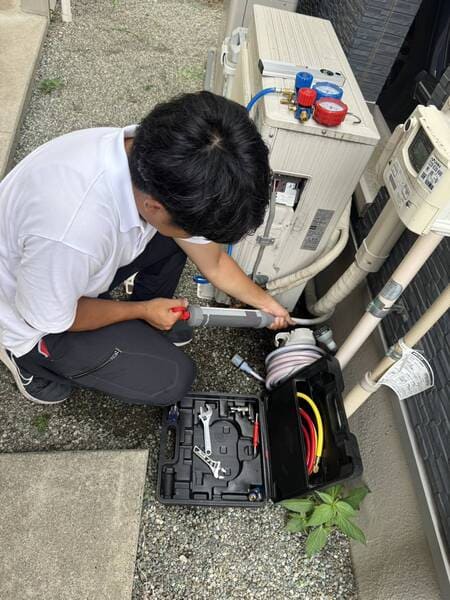 神奈川県横浜市_エアコンガス補充_冷媒ガス補充