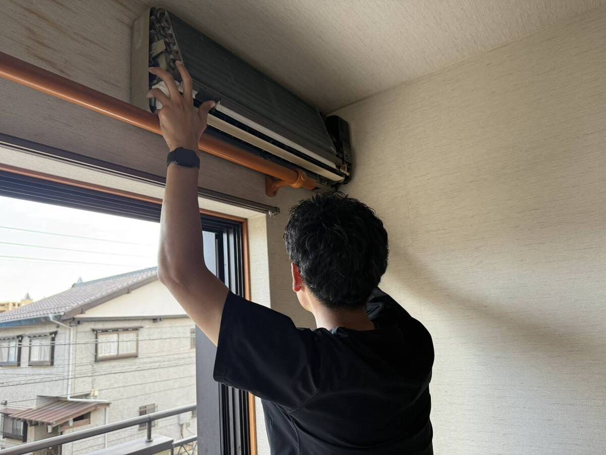神奈川県横浜市_エアコン取外し_室内機撤去